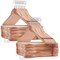 Casafield - Red Cedar Wooden Suit Hangers with Smooth Finish, Notches, and Swivel Hook - Natural Wood Hangers for Clothes, Coats, Pants, Shirts, Skirts